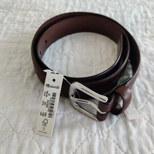 NWT Madewell Men leather belt size 30